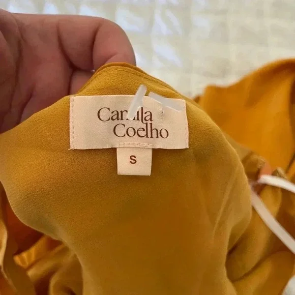 Camila Coelho Stella mini dress in gold - Picture 13 of 14